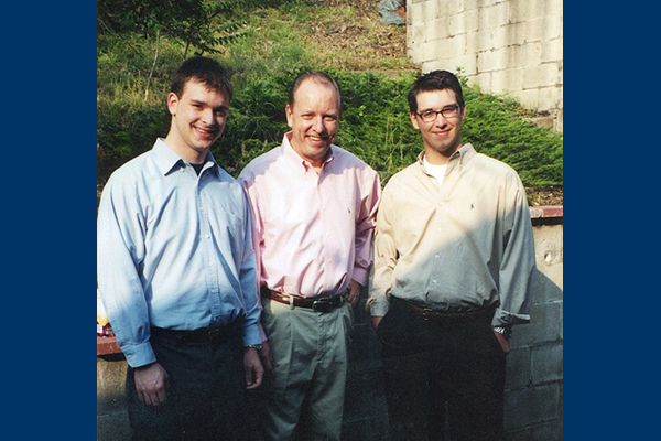 David Grant with sons