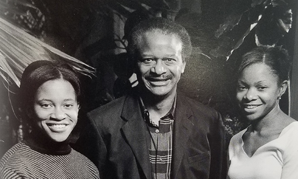 Carlton Highsmith with daughters Alexis and Jennifer.