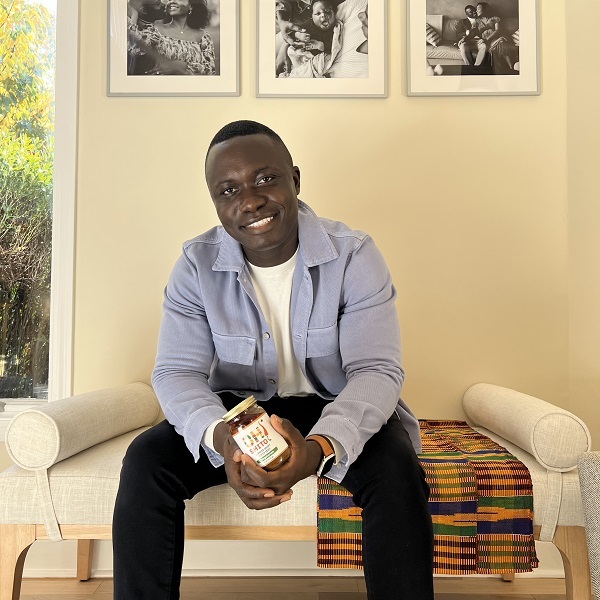 Kwame Asare, founder of Oh Shito!, one of the five recipients of IKEA grants from the Chamber to Black-owned businesses.