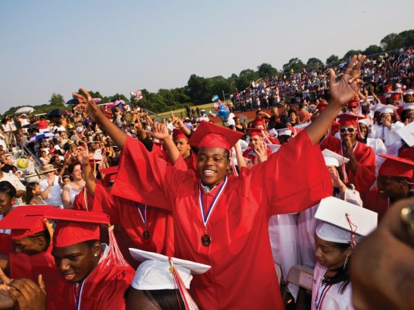 Crowd of graduates